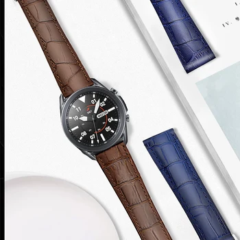 AKGLEADER Naujausias natūralios Odos juosta, diržu, Samsung Galaxy Žiūrėti 3 41mm 45mm 46mm smart watch 