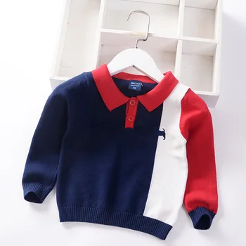 Mielas spliced spalvos kūdikių berniukų, mergaičių megztiniai išjunk spalvos vaikiška vaikai megztinis megztas dėvėti vaikų drabužiai