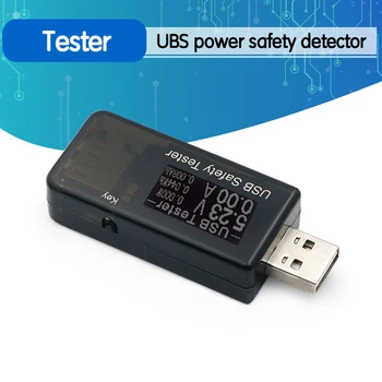 USB Srovė Pajėgumų Galios Nustatymo Testas Metrų Priemonę Mobiliųjų Telefonų Kroviklį energetikos Saugos Stebėti Voltmeter Ammeter
