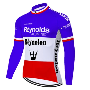 Klasikinis Reynolds maillot cyclisme šviesą vasarą, pavasarį Dviračiu Drabužių quick dry Dviračių ilgomis rankovėmis tricotas hombre ciclismo