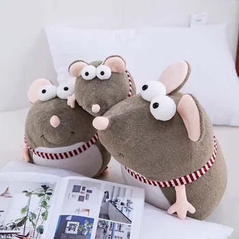 Epacket shopify Animacinių filmų Gyvūnų Big Eye Pelės Įdaryti Lėlės Žiurkės Pliušinis Miegą Istorija Žaislas, Draugas, Vaikas, Gimtadienio Dovana Kalėdų dovana