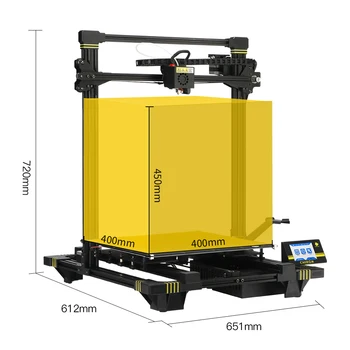 ANYCUBIC 3D Spausdintuvo Rinkinys, Chiron Naujausias Plius Dydis-400*400*450mm FDM 3d spausdintuvą, Aukšto Tikslumo Įtaisą Gijų Spausdintuvo impresora 3d