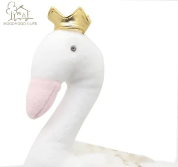 Prabanga Baltoji Gulbė Pliušinis Iškamša Žaislai Naujųjų Metų Pristatyti Gimtadienio Dovana Mergaitėms Mados Dekoratyvinės Lėlės Flamingo Minkšti Žaislai