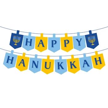 Laimingas Hanukkah Šalies Baneriai Chanuka Dekoracijos Hanukkah Sienos Kabo Starta Šalies Prekių