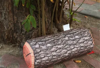 1Piece Medienos Log / Medžio Kelmas, Medžio Tekstūros Mesti Pagalvės Automobilių Papuošti