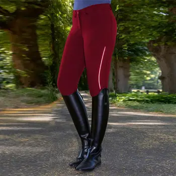 Moterys Vidurio Juosmens Jojimo Kelnės vientisos Spalvos Liesas Žirgų Jojimo Sporto Kelnės штаны