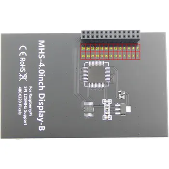 Jutiklinis Ekranas SPI 800X480 4 colių Ekrano Modulis 800*480 IPS Lietimui jautrų ekraną, už Aviečių Pi 4 B Modelis 3B+/3B/2B/B+