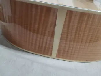 Nemokamas pristatymas atnaujinti kokybės natūralių gitara liepsna klevas kietas eglės jumbo kūno 43 cm 200 akustine elektrine gitara
