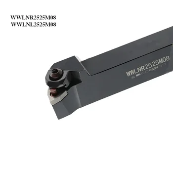 1PC WWLNR2525M08 WWLNL2525M08 25mm Tekinimo Įrankis CNC Cutter Įrankius, Apdirbimo Nuobodu Baras WWLNR WWLNL Išorės Tekinimo Įrankio Laikiklis