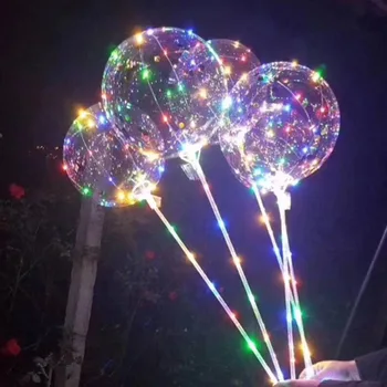 100 set 18 colių LED Šviesos Balionas Led BoBo Balionas, dega Gimtadienis, Vestuvės, Kalėdos, Dekoratyvinis naujųjų metų Lauko Šalies DHL