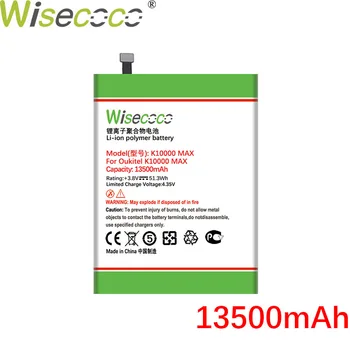 WISECOCO 13500mAh K10000 MAX Baterija Oukitel K10000 Max Mobilųjį Telefoną Aukštos Kokybės Baterija+Sekimo Kodas