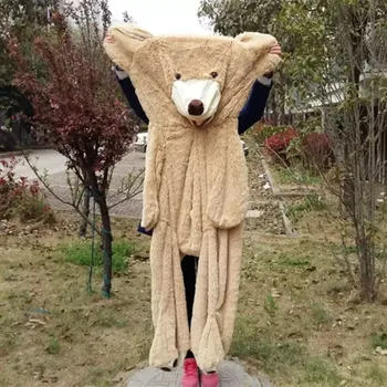 200cm Minkštas Amerikos Milžinas Padengia Odą Padengia Žaislas Didelis Gyvūnų Meškos Kailis Girl Valentino Dienos Dovana Gyvūnų Meškiukas Paltai