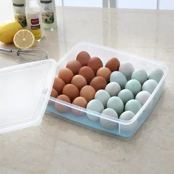 30 Tinklų Plastikinių Kiaušinių laikymo Dėžutė Ančių Kiaušinių laikiklį Šaldytuvas Didina šaldiklio Maisto Saugojimo Konteineris Virtuvės Organizatorius