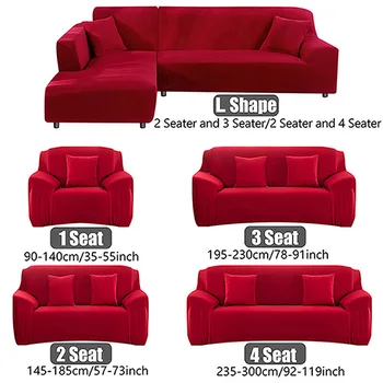 22 rūšių, spalvų sofos padengti elastinga, vientisa spalva sofos dangtelis tinka kambarį 1/2/3/4 sėdynės sofa cover copri divano