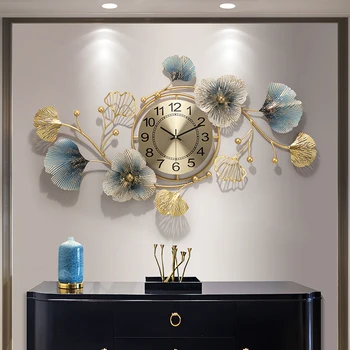 Didelis, Prabangus Sieninis Laikrodis Modernus Nordic Dizainas Paprastas Kambarį Meno Sieninis Laikrodis Silent Metalo Reloj De Sumalti Namų Dekoro DA60WC