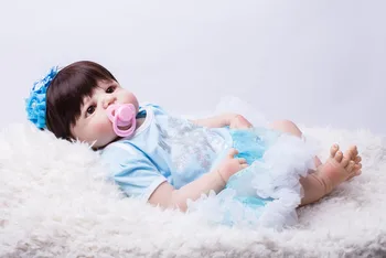55cm Full Body Silikono Atgimsta Kūdikių Lėlės, Žaislai, Kūdikių-Reborn Princesė Lėlės Vaiko Gimtadienio Dovana Metu Merginos Brinquedos