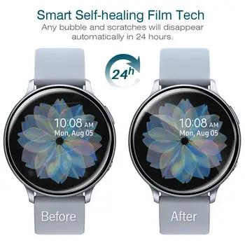 Screen Protector for Samsung Galaxy Žiūrėti 46mm 42mm ausies S3 Siena/Classic Aktyvios 2 Smartwatch HD Lanksti Plėvelė Anti-Scratch