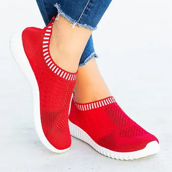 Moterų batai 2021 vientisos spalvos, suapvalinti tne šviesos patogus, kvėpuojantis laisvalaikio bateliai moterims sportbačiai kojinės batai plius dydis