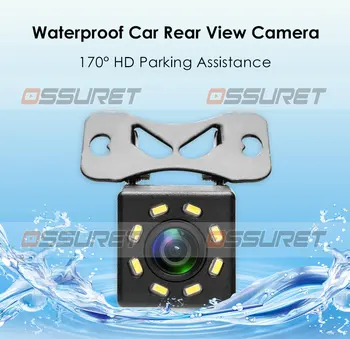 8LED 170 HD Pakavimo Pagalbos Naktinio Matymo Auto Parkavimo Atbuline Kamera, Vandeniui atsparus Universalus Automobilio Galinio vaizdo Kamera