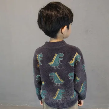 2020 m. žiemos berniukas, mergaitė, vaikas, storas Megztas dugno golfo marškinėliai kieto aukštos apykaklės megztinis megztinis rudenį