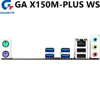 Už Gigabyte GA-X150M-PLUS WS Originalus X150M-PLUS WS Plokštė C232 Lizdas LGA1151 DDR4 Paramos G3900 I3 6100 E3-1200 v5 Panaudota