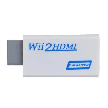 Full HD HDMI 1080P Konverteris Adapteris, 3,5 mm Garso Išvesties Wii 2 18jan31