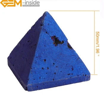 1pc 4cm Aukštis Polyhedron Tetrahedron Piramidės Formos Natūralios Lavos akmenų Čakros Apdailos Srityje Akmens, Feng Shui Gydymo Egzemplioriai