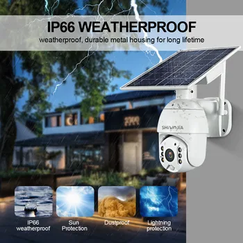INQMEGA WIfi 1080P HD Saulės Skydelis, Wifi Versija Lauko Smart Home dvipusis Balso Įsilaužimo Signalizacijos Priežiūros Vandeniui VAIZDO Kamera