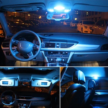 13pcs LED Žibintai, Automobilių Canbus Lemputes Interjero Rinkinys Žemėlapis Dome Kamieno Licenciją Plokštelės Šviesos Chrysler Town Country 2008-2012 m. 2013 m.