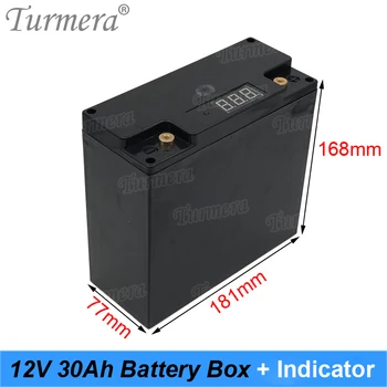 Turmera 12V 30Ah Baterijos Laikymo Dėžutė Atveju Pajėgumo Rodiklis Statyti 48Piece 18650 Baterija Nepertraukiamo Maitinimo šaltinis 12V