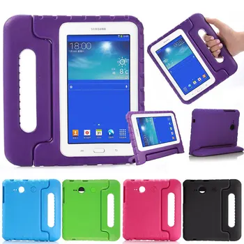 Vaikai Vaikų atsparus smūgiams Case For Samsung GALAXY Tab 3 Lite T110 T111 T116 Tab E Lite 7,0 colių T113 EVA Padengti Tablet Stand Atveju