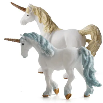Europos Mistinis Vienaragis Figūrėlės Pegasus Elf Miniatiūros Gyvūnų Modelio Pasakų Flying Horse Figūrėlių Kolekcija Vaikams Žaislai