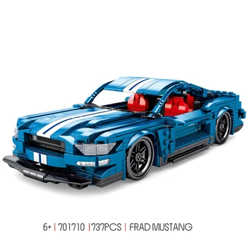 2020 Kūrėjas Ekspertų biuro įranga Mustanged GT350 Sembo Statybiniai Blokai, Plytos, Klasikinis Modelis Vaikams, Žaislai Suderinama