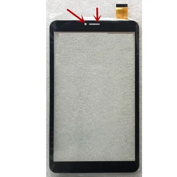 Juodas Originalus Touch ekranas skaitmeninis keitiklis 8 colių Tesla neon 8.0 3G Tablet Touch panel Stiklo Daviklio pakeitimo
