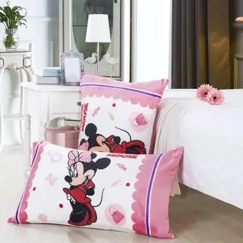 Disney Flanelė Užvalkalai 1piece Animacinių filmų Mikė Pūkuotukas geltona Pagalvę Padengti vaikams Dekoratyvinis PillowsCase 48x74cm karšto pardavimo