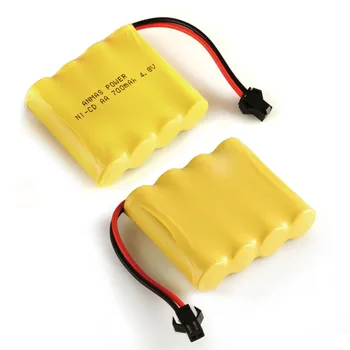 2 pack Anmas Galios Poliai Rechargeables AA Baterijos, 700mAh 4.8 V Ni-Cd Baterijos SM Plug Pilhas Recarregaveis AA