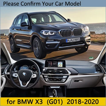 Prietaisų skydelio Dangtelis Apsauginis Padas BMW X3 G01 2018 2019 2020 Automobilių Reikmenys skėtį nuo saulės Kilimų Brūkšnys Valdybos Padengti Kilimas, Pagalvėlė