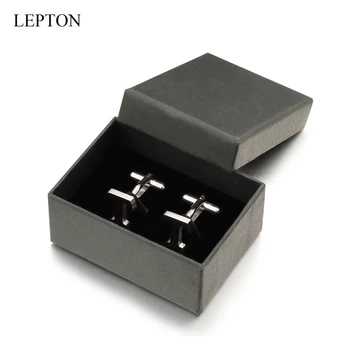 Lepton Nerūdijančio plieno Raides T rankogalių segtukai už Mens Black & Sidabro Spalvos Raidė T abėcėlės Rankogalių segtukai Vyrų Marškinių Rankogaliai Mygtuką