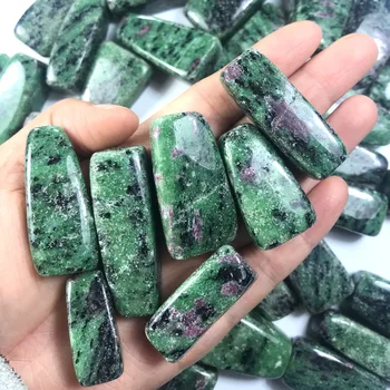 100G Natūralių Mineralinių Kristalų Rubinas ir Smaragdas Žalio Akmens, Žvyro Namų Puošybai DIY Energijos Gijimas Amatai