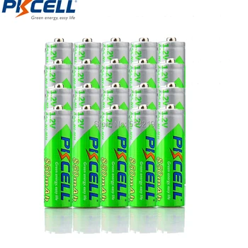 32PCS PKCELL AAA baterijos 850mah 1.2 v NIMH AAA akumuliatoriai aaa žemas savęs iškrovimas batteria