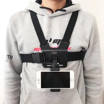 Sporto fotoaparatą, Mobilųjį Telefoną, Krūtinės Mount Diržo Dirželio Laikiklis mobilus Telefonas Clip veiksmų POV Kamera už Xiaomi 
