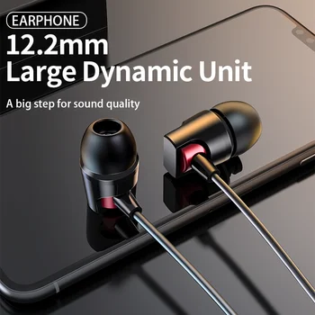 GENAI In-Ear Laidinio Ausinės su Mikrofonu ir 3,5 mm Ausinių Deep Bass Muzikos Stereo Sporto Žaidimų Ausinės, Skirtos Xiaomi 