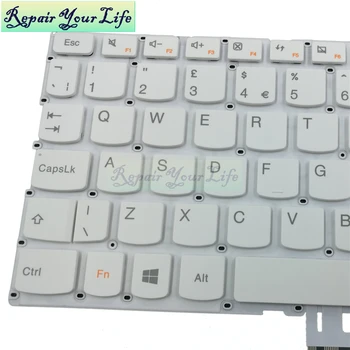 Naujas Baltos spalvos UK Nešiojamojo kompiuterio klaviatūra Lenovo Jogos 3 11 Yoga3 11 300S-11IBR 300S-11IBY 700-11ISK Flex 3 11 SN20M63319 1204-01904