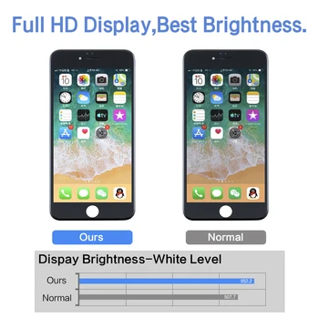 AAA+ LCD iPhone 6 6s 7 Ekranas touch screen pakeitimo skaitmeninis keitiklis didelį pikselių pantalla 