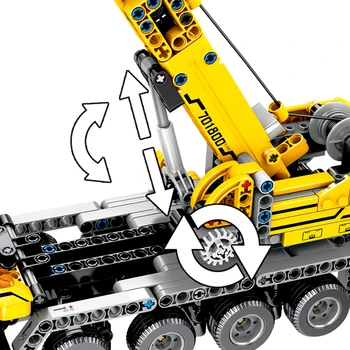 Miesto Inžinerinės įrangos pardavimas, biuro įrangos Modelis savaeigis Kranas MK II Kėlimo Kranų transporto priemonių sunkvežimių Statybinių Blokų, Plytų Žaislai Vaikams Dovanų