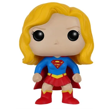 Funko Pop!! Super Herojai, SUPERMENAS Supergirl 10cm PVC Vinilo Veiksmų Skaičiai PVC Kolekcijos Paveikslas Žaislai, Gimtadienio Dovanos