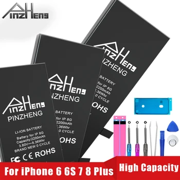 PINZHENG 2200 mAh Didelės Talpos Bateriją, Skirta iPhone 6G 6S 7G 8G 3400mAh Pakeitimo Bateria 