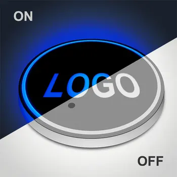 LED Spalvinga Šviesos Miestelyje Turėtojas Automobilio Logotipas 