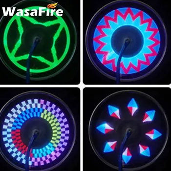 WasaFire Spalvinga 32 LED Dviračio Rato Stipinų Lengvojo Dvigubo Pusėje Ekrano 21 Modelio Dviratį Varantys Šviesos Naktį Jojimo Neon Priedai