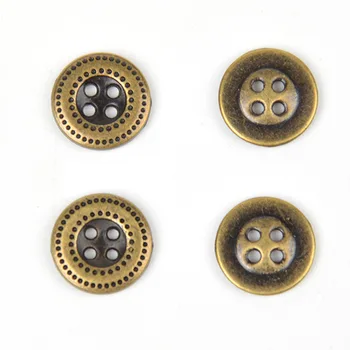11.5 mm mažų metalo mygtuką ir cinko lydinys keturias akis buttoms keturias hole mygtukai mažai marškinėliai ir džemperis